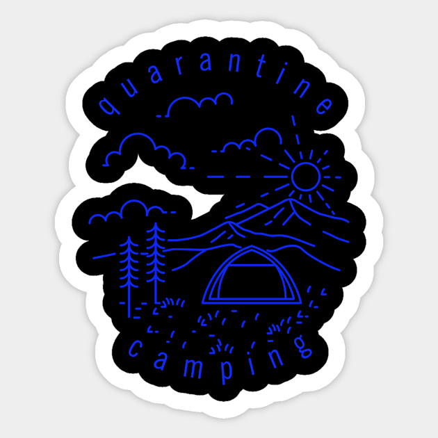 QUARANTINE CAMPING Sticker by polkamdesign